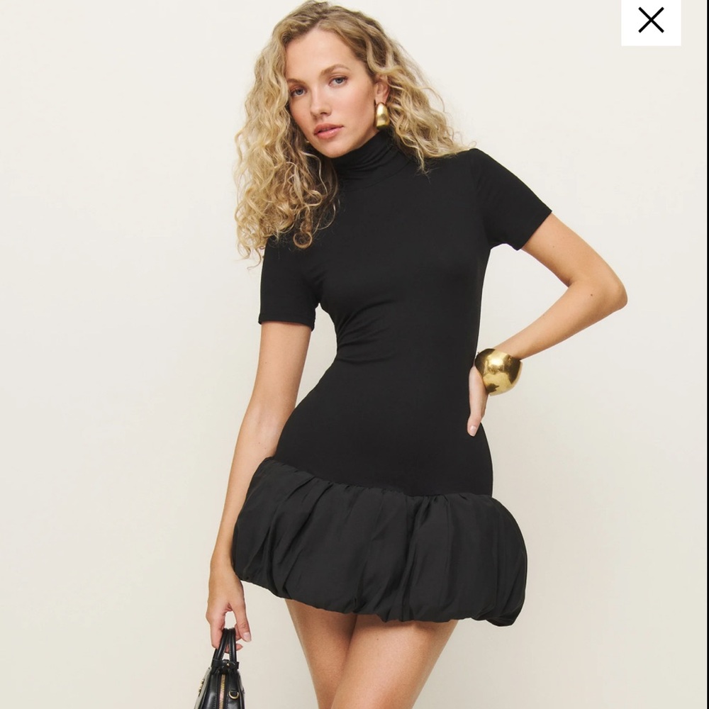 Reformation Dana Bubble Hem dress